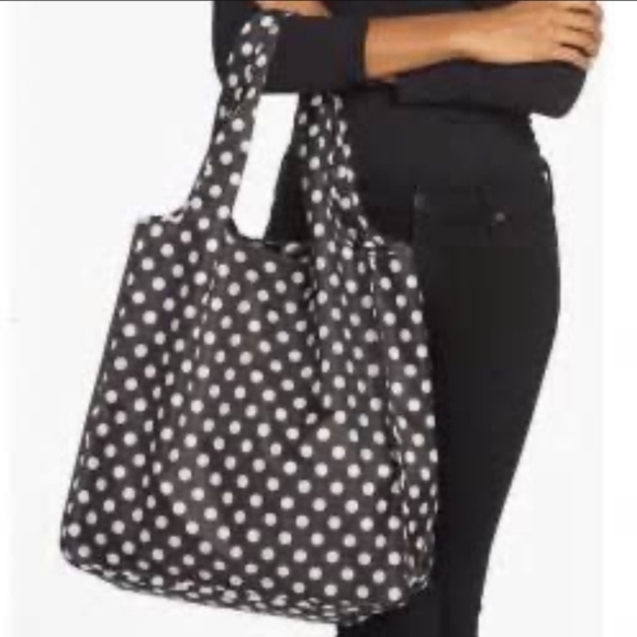 Kate Spade Reusable Shopping Tote Polka Dot NWT - Picture 4 of 6